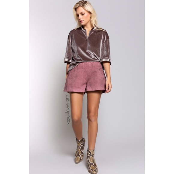 POL Red Denim Elastic Waist Front Pocket Shorts Relaxed Fit - Picture 11 of 13